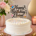 Custom Name Acrylic Cake Topper – Gold Metallic Finish
