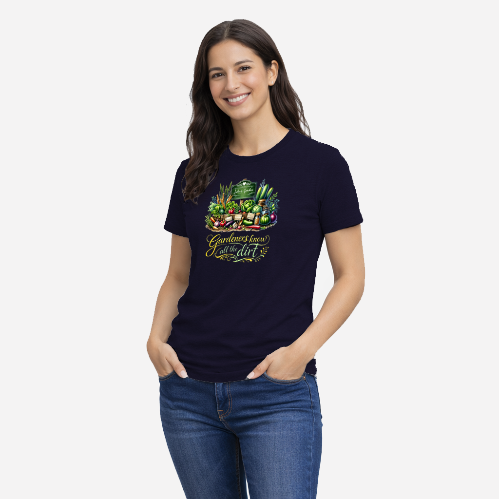Personalized Gardeners Know All the Dirt T-Shirt – Custom Gardener Gift
