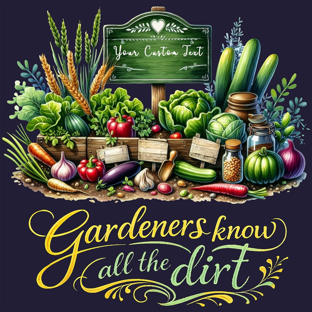 Personalized Gardeners Know All the Dirt T-Shirt – Custom Gardener Gift