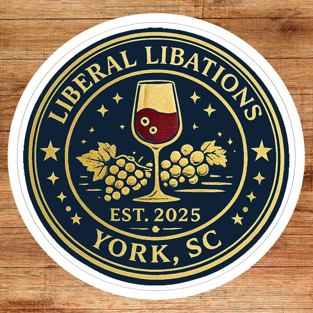 Liberal Libations Heritage Seal Vinyl Sticker – Outdoor Durable